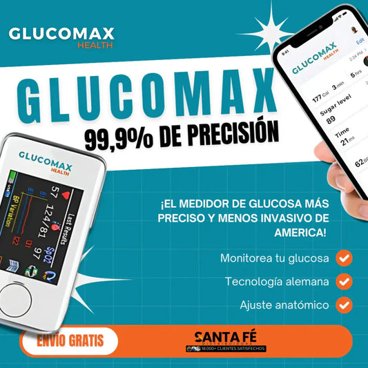 Glucomax™ - Oxímetro Medidor De Glucosa